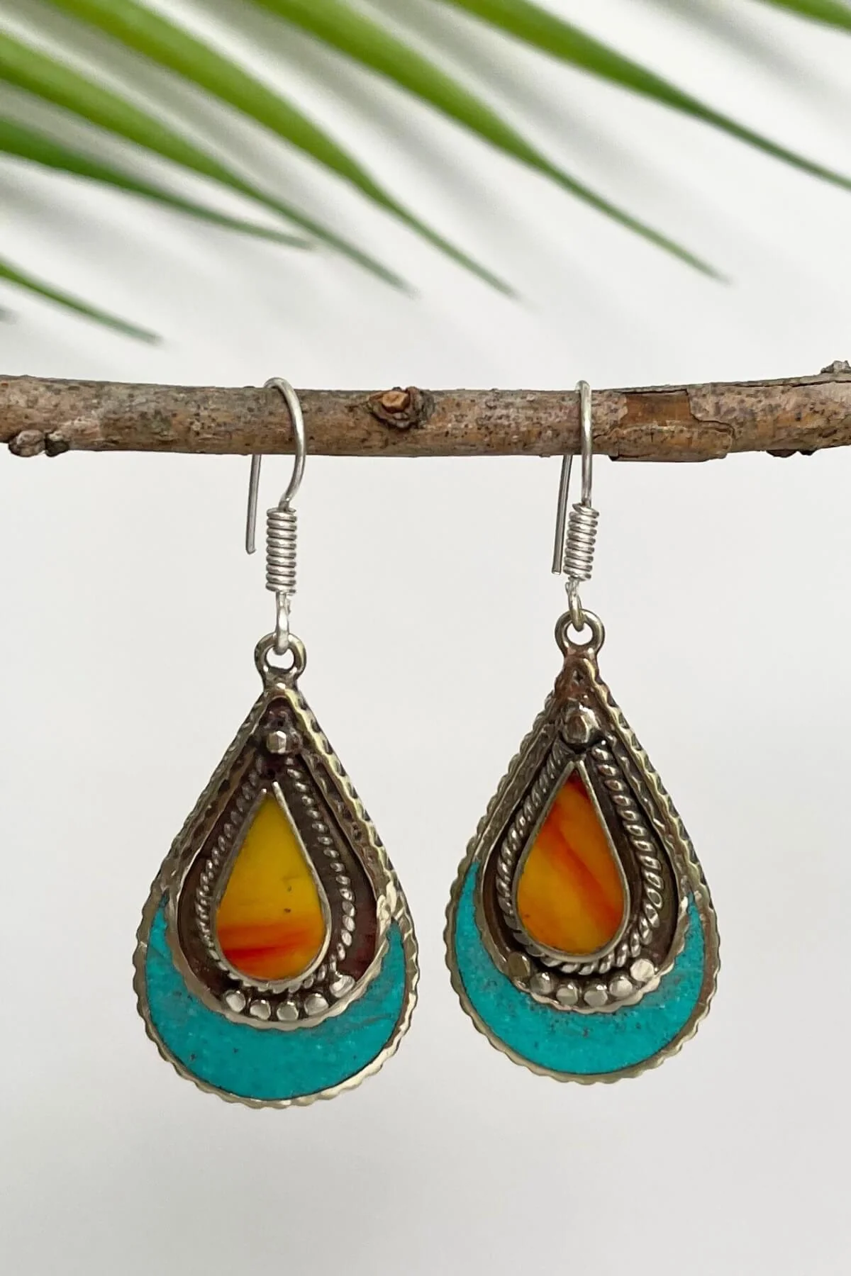 Tibetan Earrings - Padma - Image 3