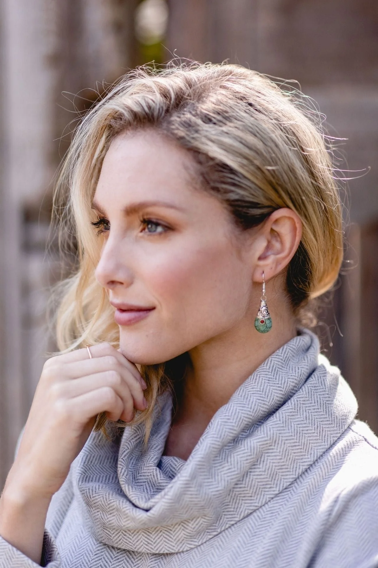 Tibetan Earrings - Sara - Image 2