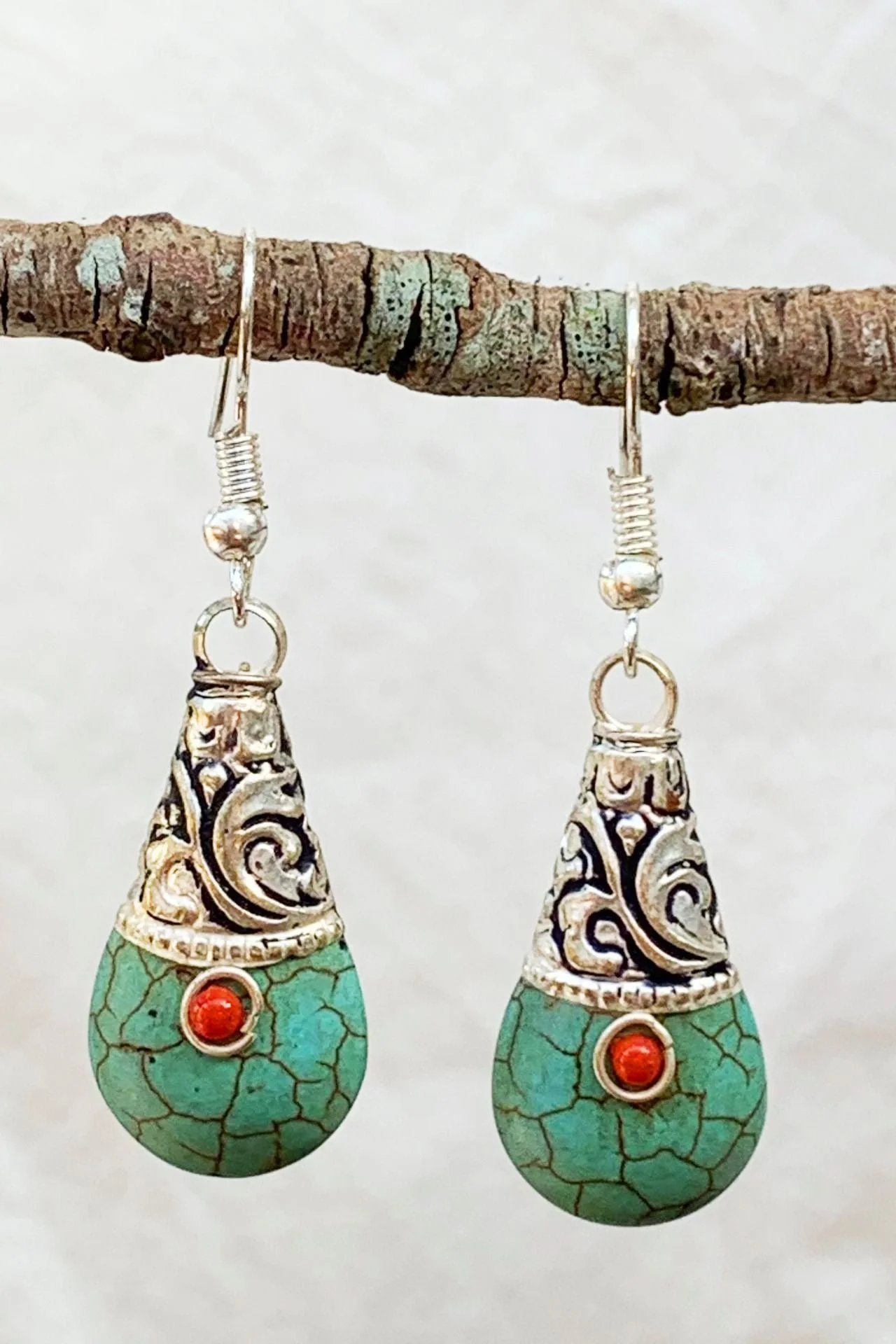 Tibetan Earrings - Sara - Image 4