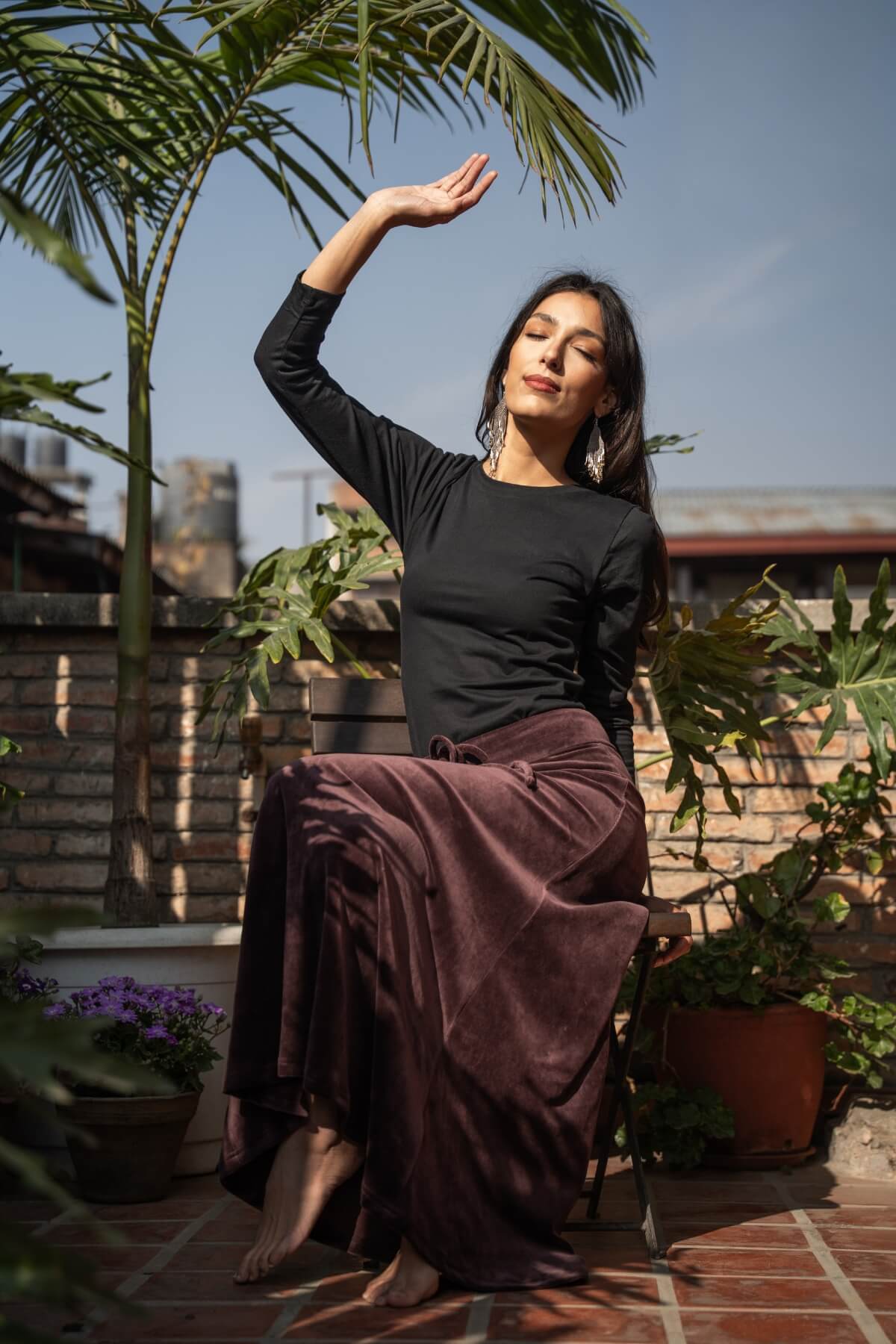 Velvet Maxi Skirt - Image 10