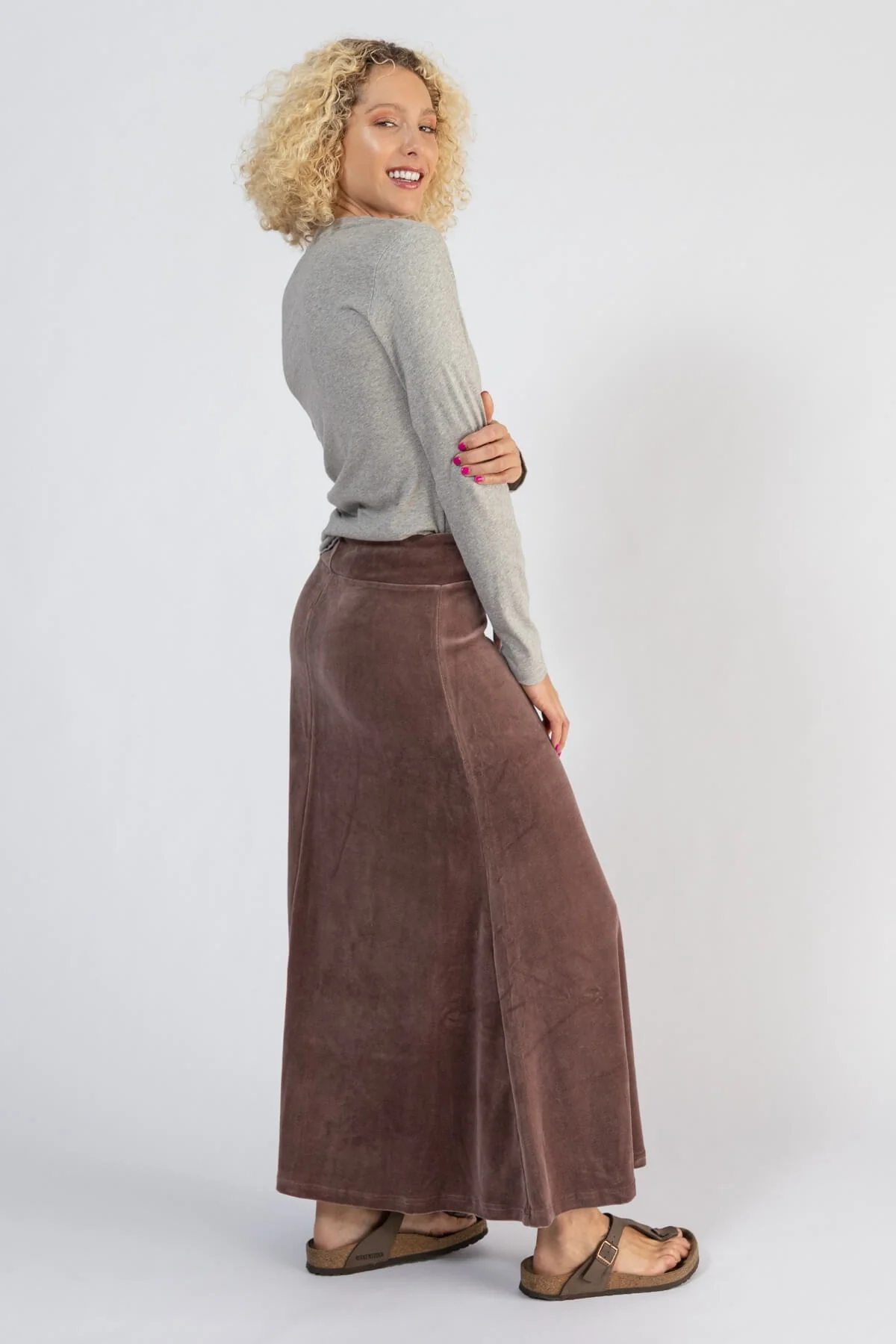 Velvet Maxi Skirt - Image 16