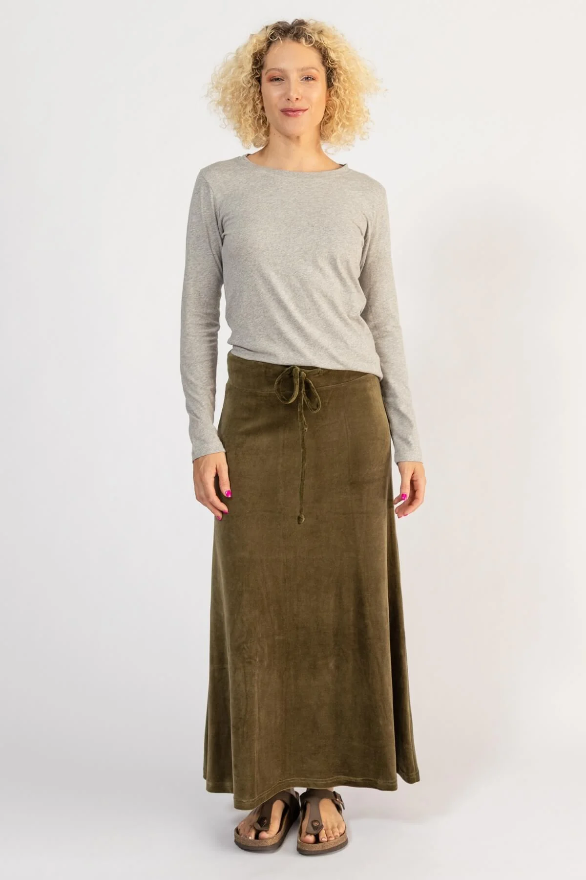 Velvet Maxi Skirt - Image 3