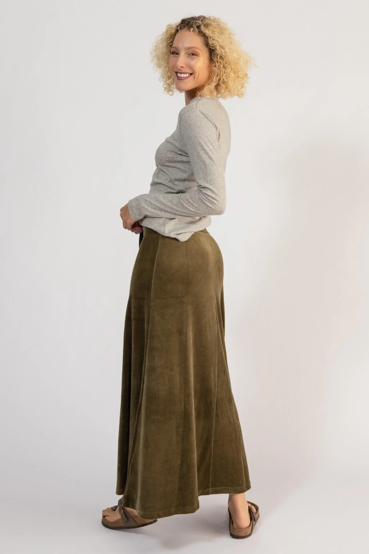 Velvet Maxi Skirt - Image 5