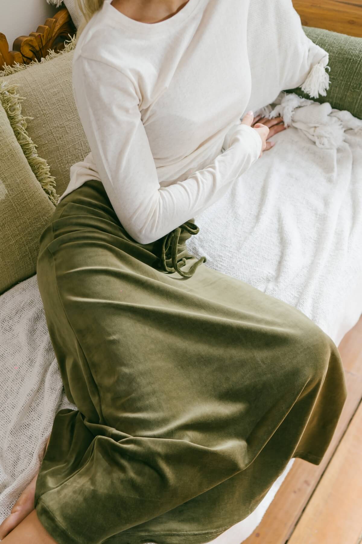 Velvet Maxi Skirt - Image 6