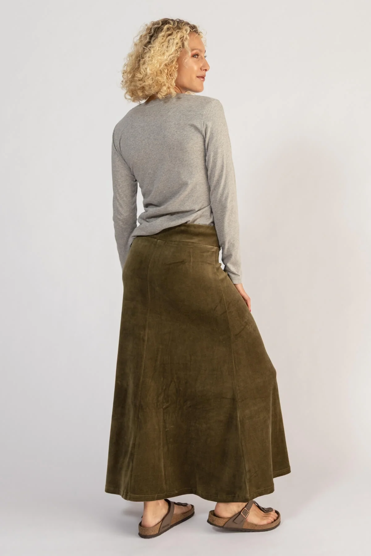 Velvet Maxi Skirt - Image 8